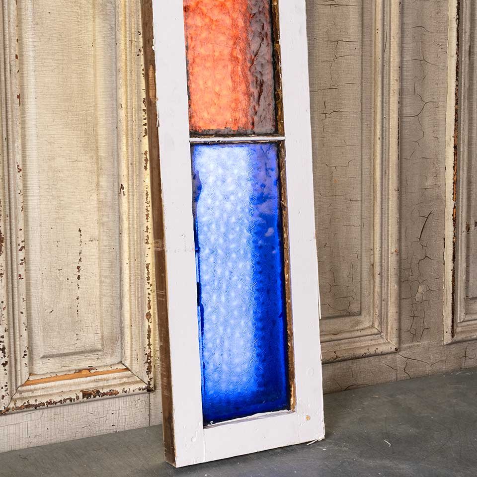 52x10 Antique Colored Glass Door Sidelight image 5