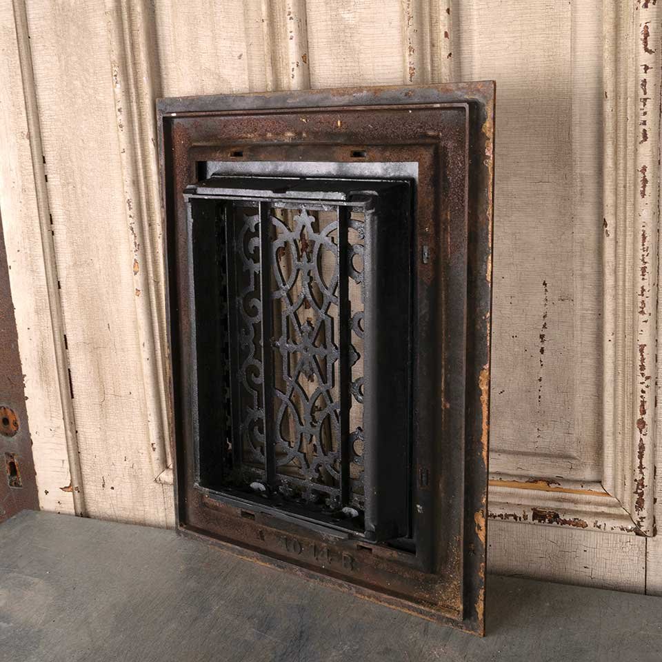 10x14 Antique Heat Grate Vent w/ Surround image 5