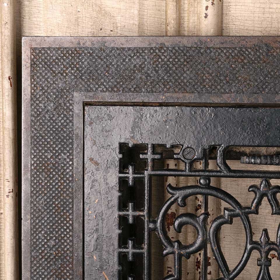 10x14 Antique Heat Grate Vent w/ Surround image 4