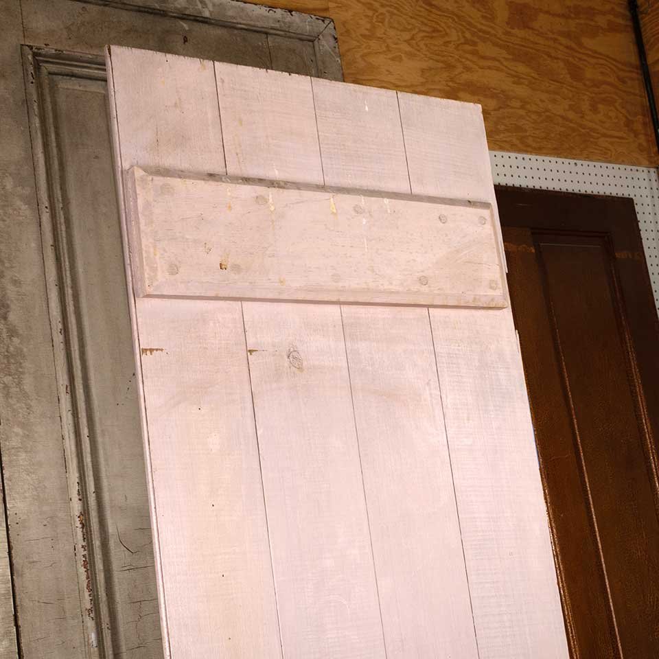 21x81 Salvaged Antique Slatted Wood Door image 7