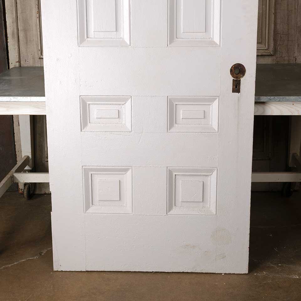 37x80 Antique Painted Wood Entry Door image 3