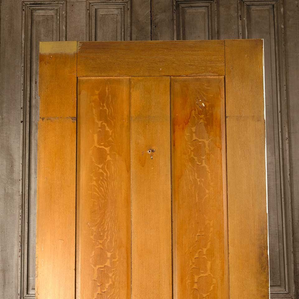 36x82 Antique 4 Panel Wood Interior Door image 2