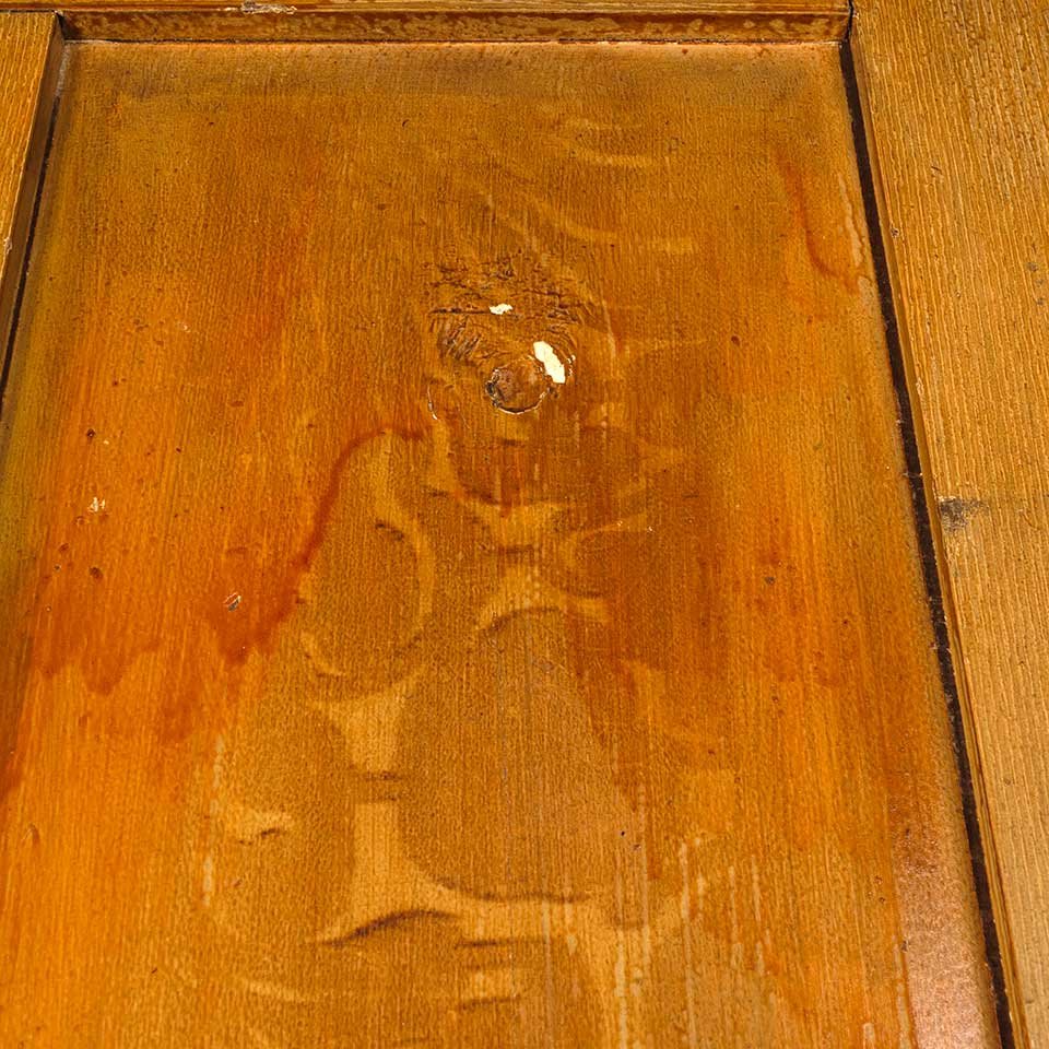 36x82 Antique 4 Panel Wood Interior Door image 4