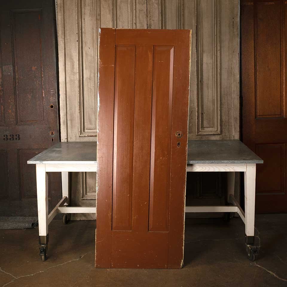 27x72 Antique 2 Panel Wood Interior Door image 1