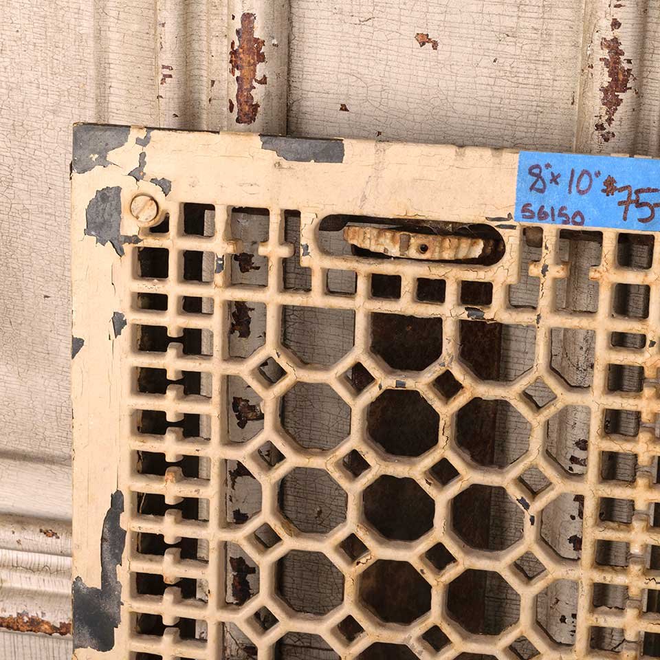 8x10 Antique Heat Grate Floor Vent Cover image 2