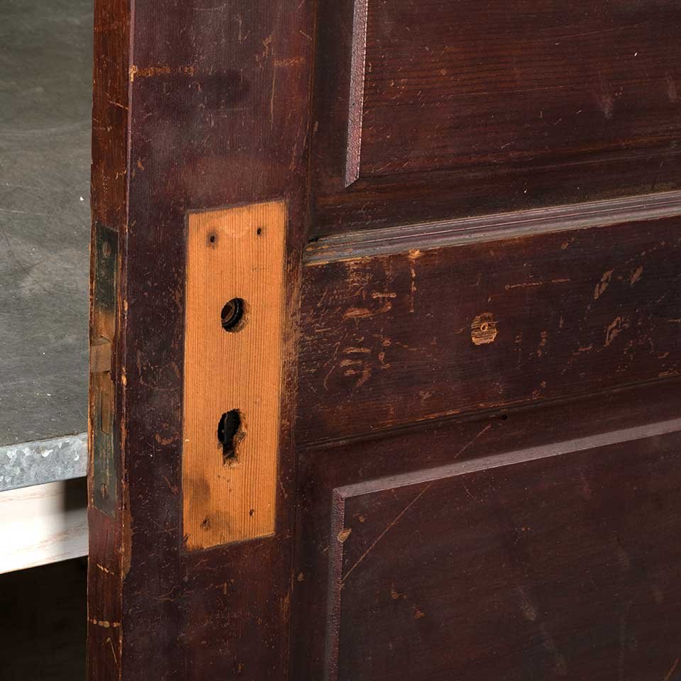 32x79 Antique 5 Panel Wood Interior Door image 1