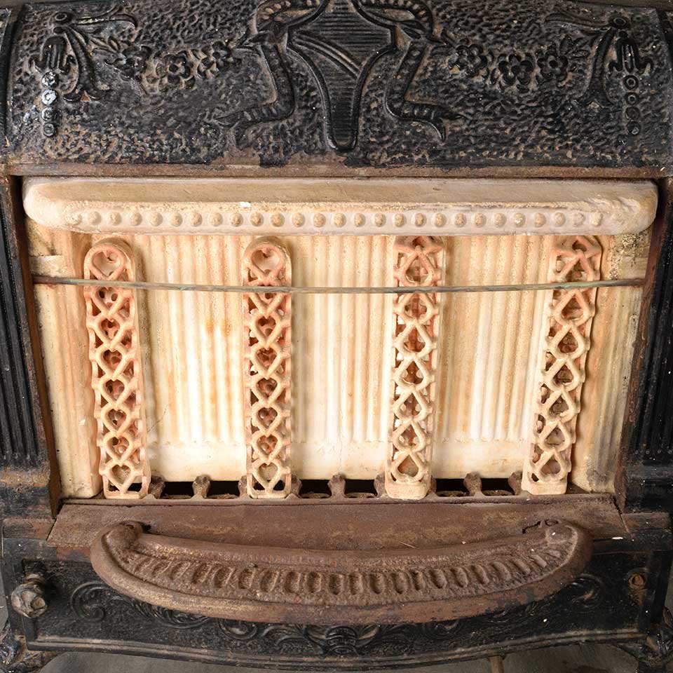 21x23 Salvaged Antique Fireplace Gas Insert image 5