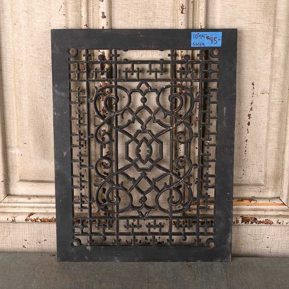 10x14 Antique Heat Grate Floor Vent Cover image 1