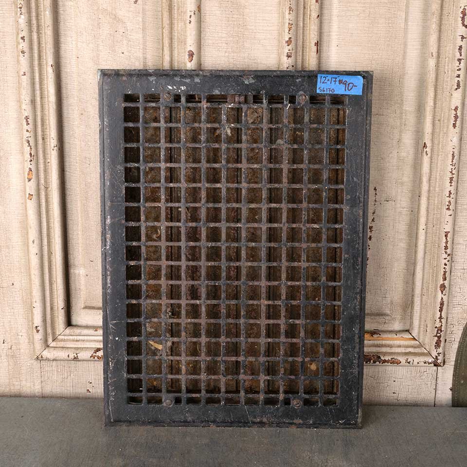 12x17 Antique Heat Grate Floor Vent Cover image 1