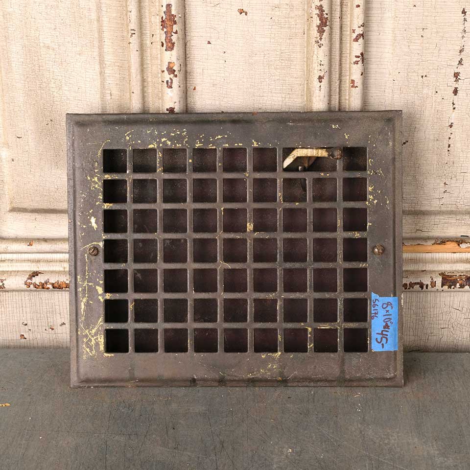 8x10 Antique Heat Grate Wall Vent Cover image 1