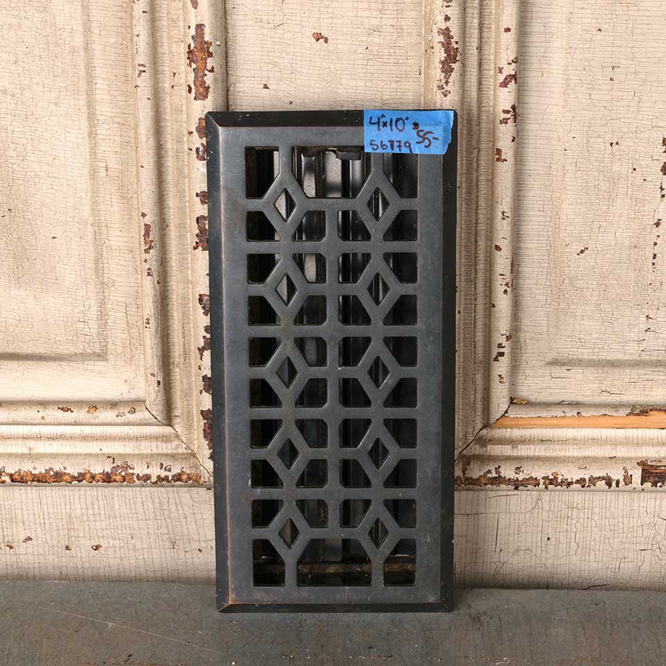 4x10 Modern Heat Grate Floor Vent Cover image 1