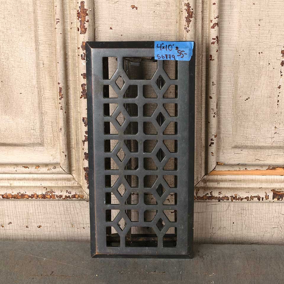 4x10 Modern Heat Grate Floor Vent Cover image 2