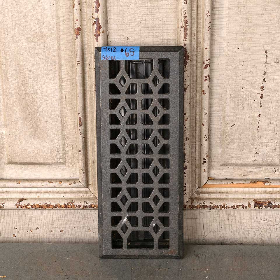 4x12 Modern Heat Grate Floor Vent Cover image 1