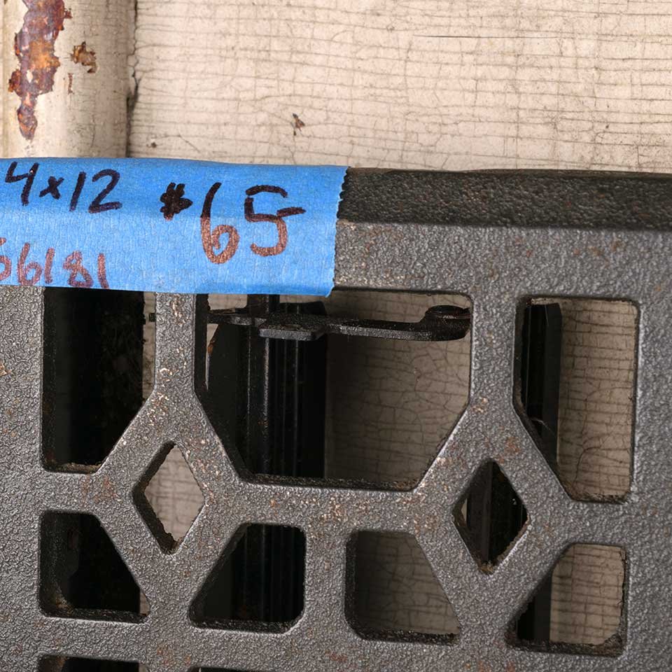 4x12 Modern Heat Grate Floor Vent Cover image 2