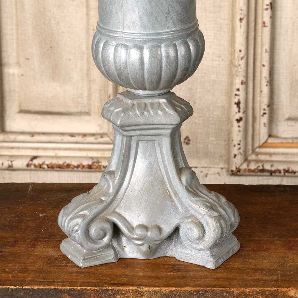 5x10 Vintage Cast Aluminum Urn image 2