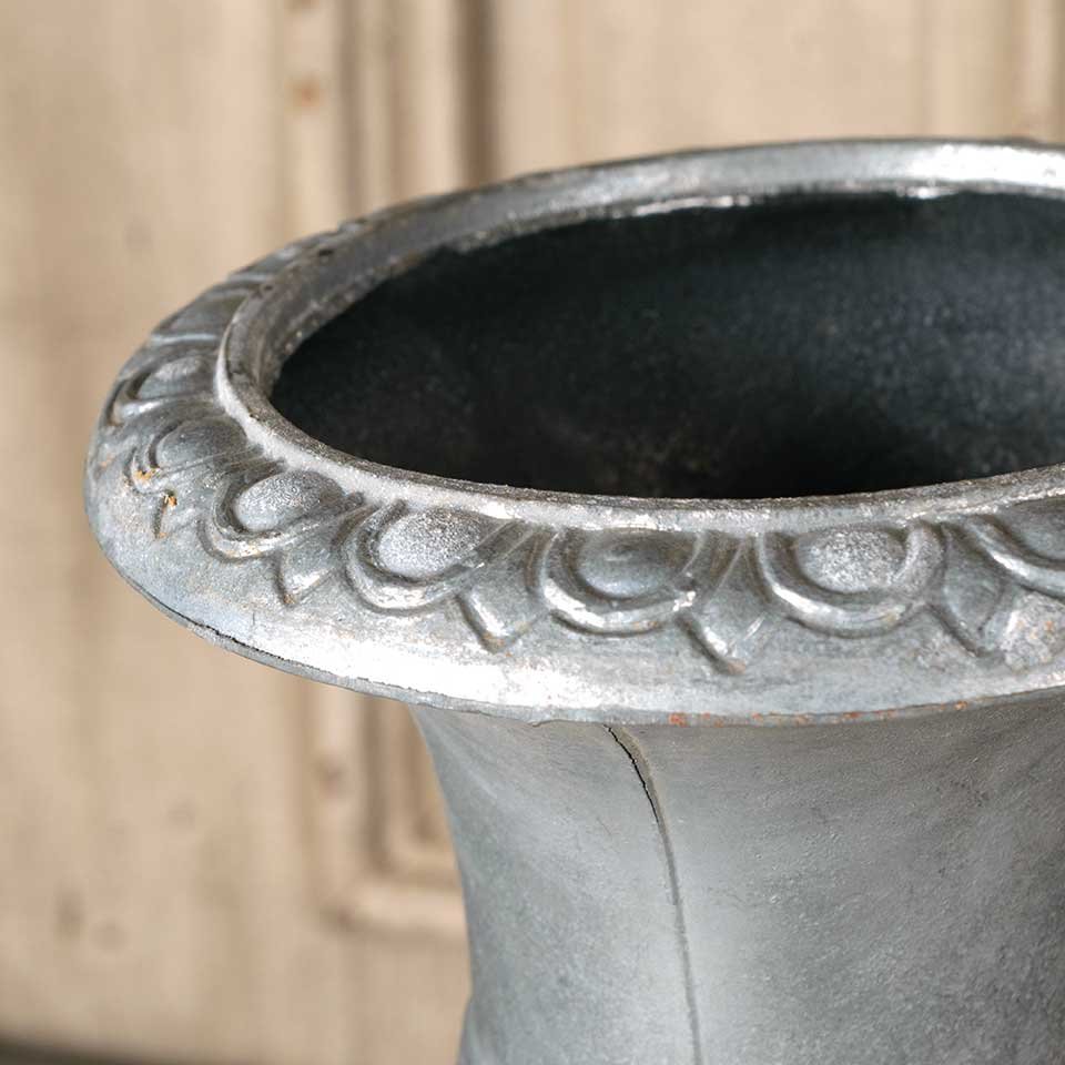 5x10 Vintage Cast Aluminum Urn image 7