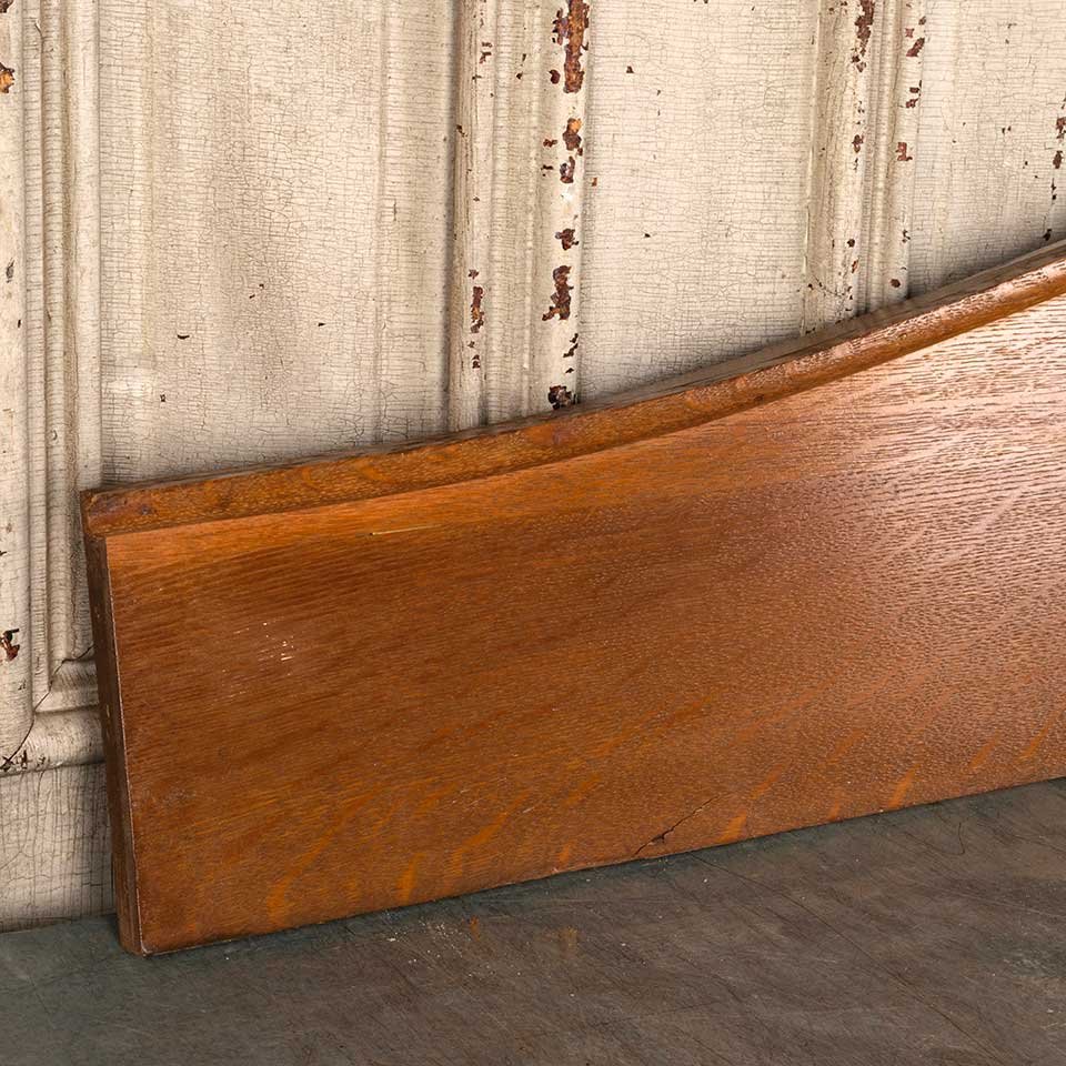 10x56 Salvaged Antique Oak Wood Pediment image 3