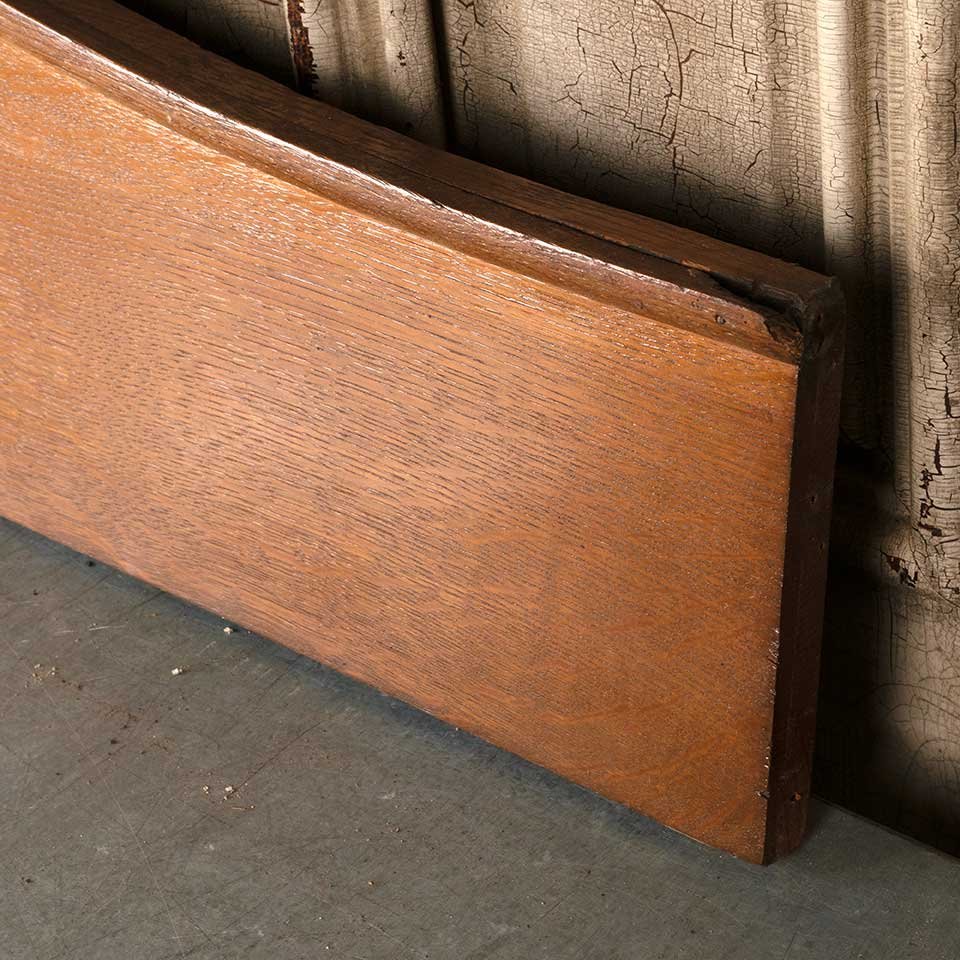 10x56 Salvaged Antique Oak Wood Pediment image 7