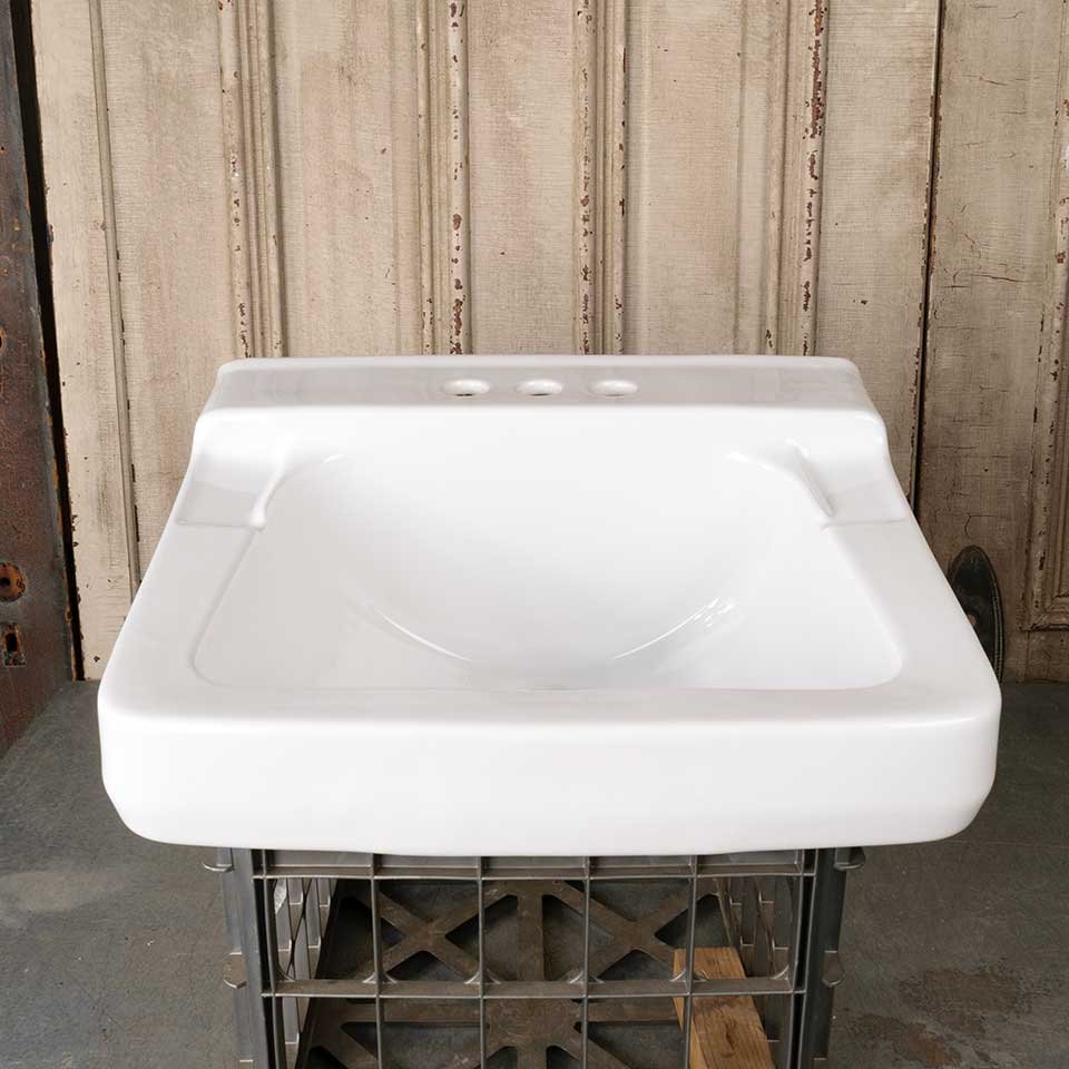 Vintage Porcelain Wall Mount Bathroom Sink image 1