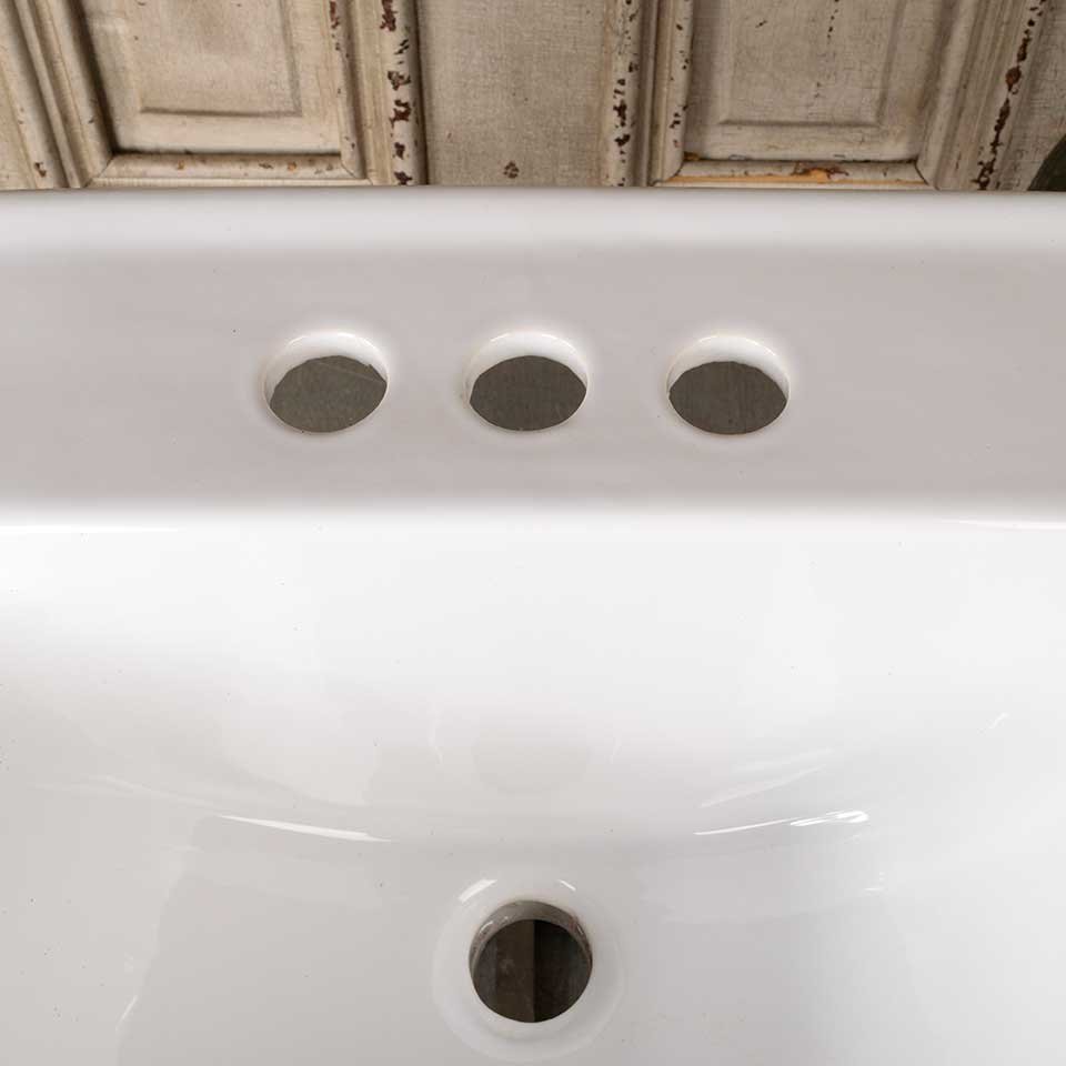 Vintage Porcelain Wall Mount Bathroom Sink image 4