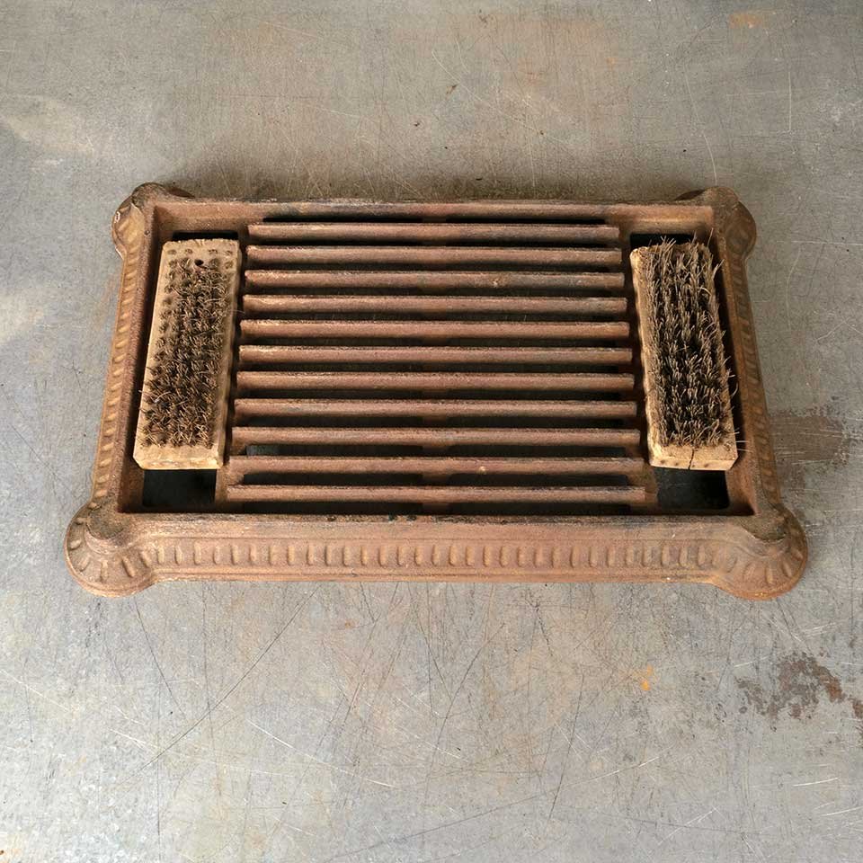 24x16 Vintage Cast Iron Metal Boot Scraper image 2