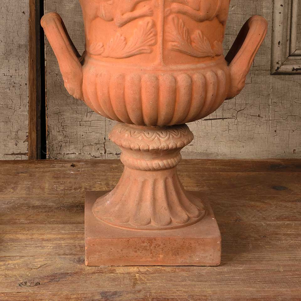 16" Contemporary Terra Cotta Urn Planters image 3