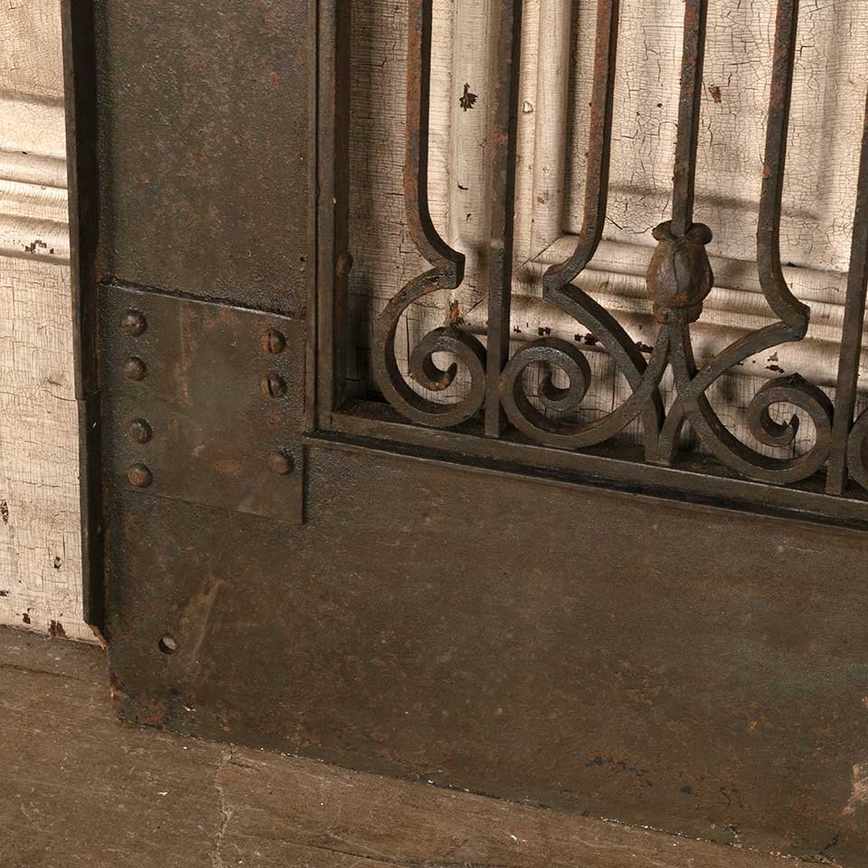 44x29 Antique Ornate Cast Iron Grate Panel image 7