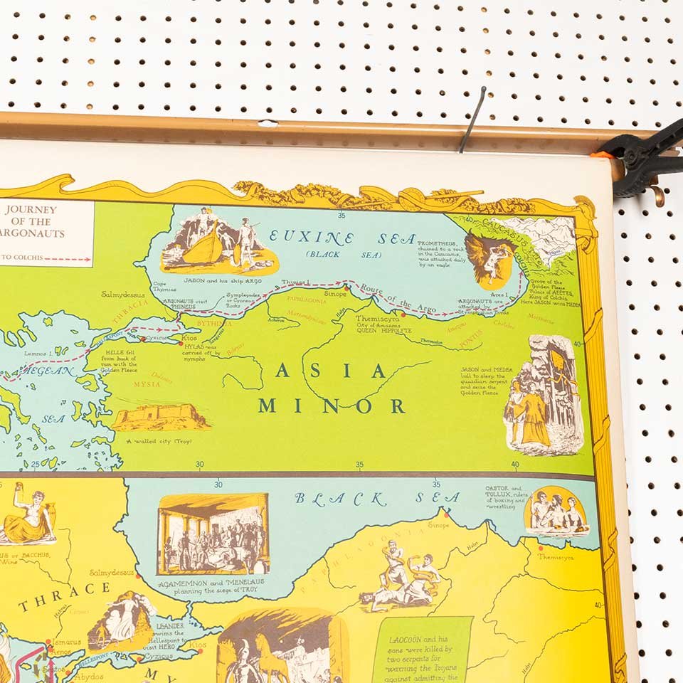 Pictorial Map of Mediterranean Mythology image 2