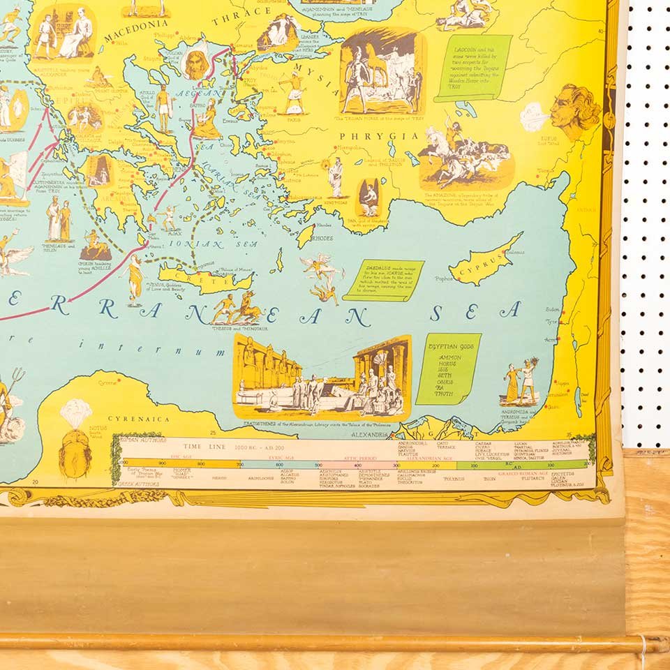 Pictorial Map of Mediterranean Mythology image 3