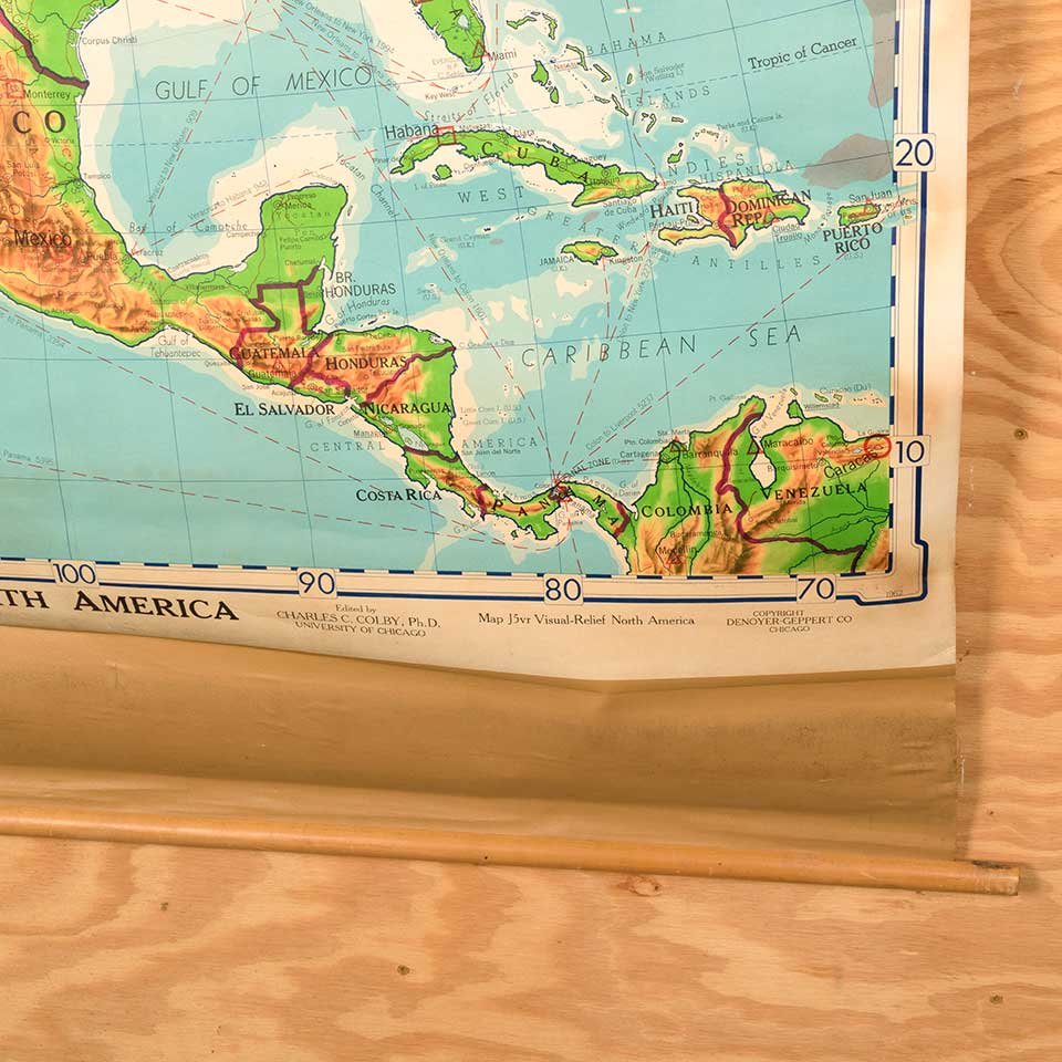 Vintage Pull-Down Map of the United States image 2