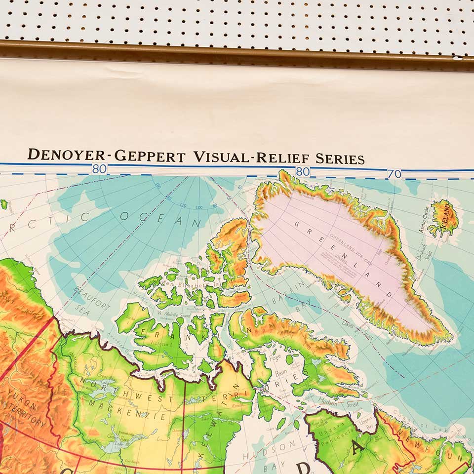 Vintage Pull-Down Map of the United States image 4