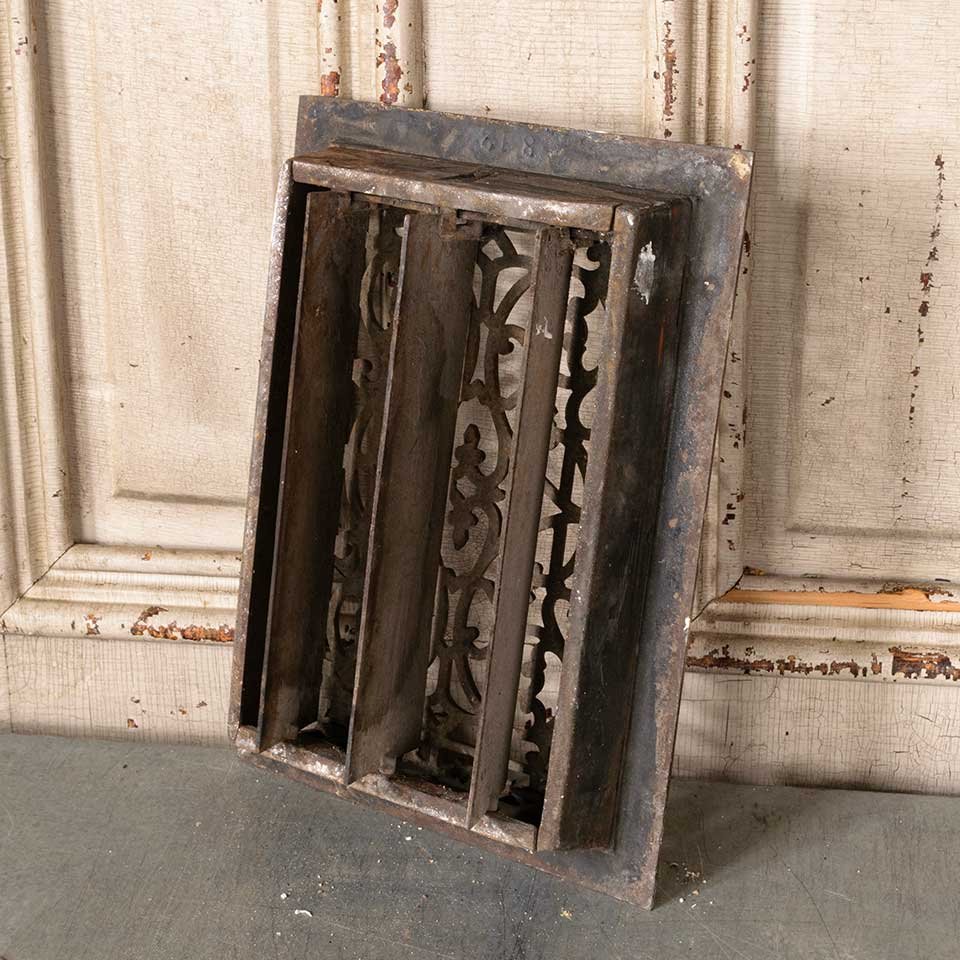 8x12 Antique Heat Grate Floor Vent Cover image 3