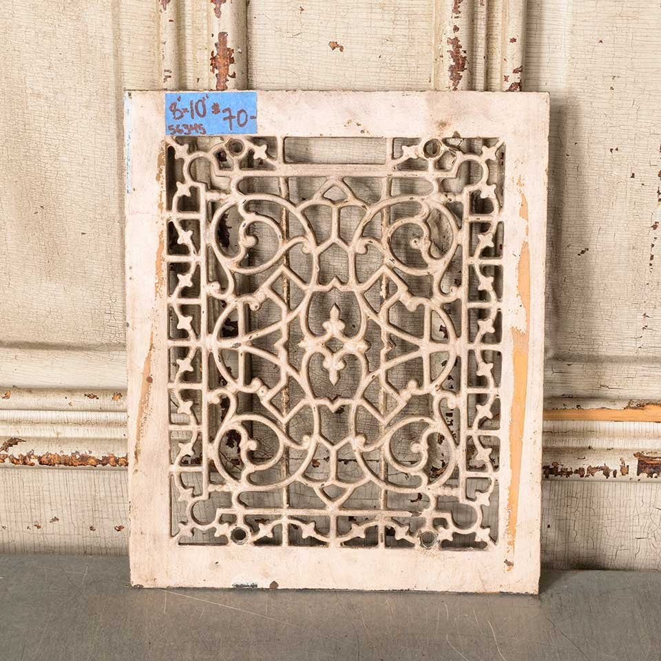 8x10 Antique Heat Grate Floor Vent Cover image 1