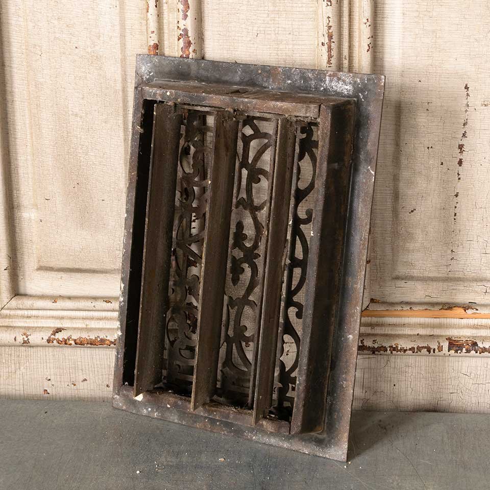 8x12 Antique Heat Grate Floor Vent Cover image 3