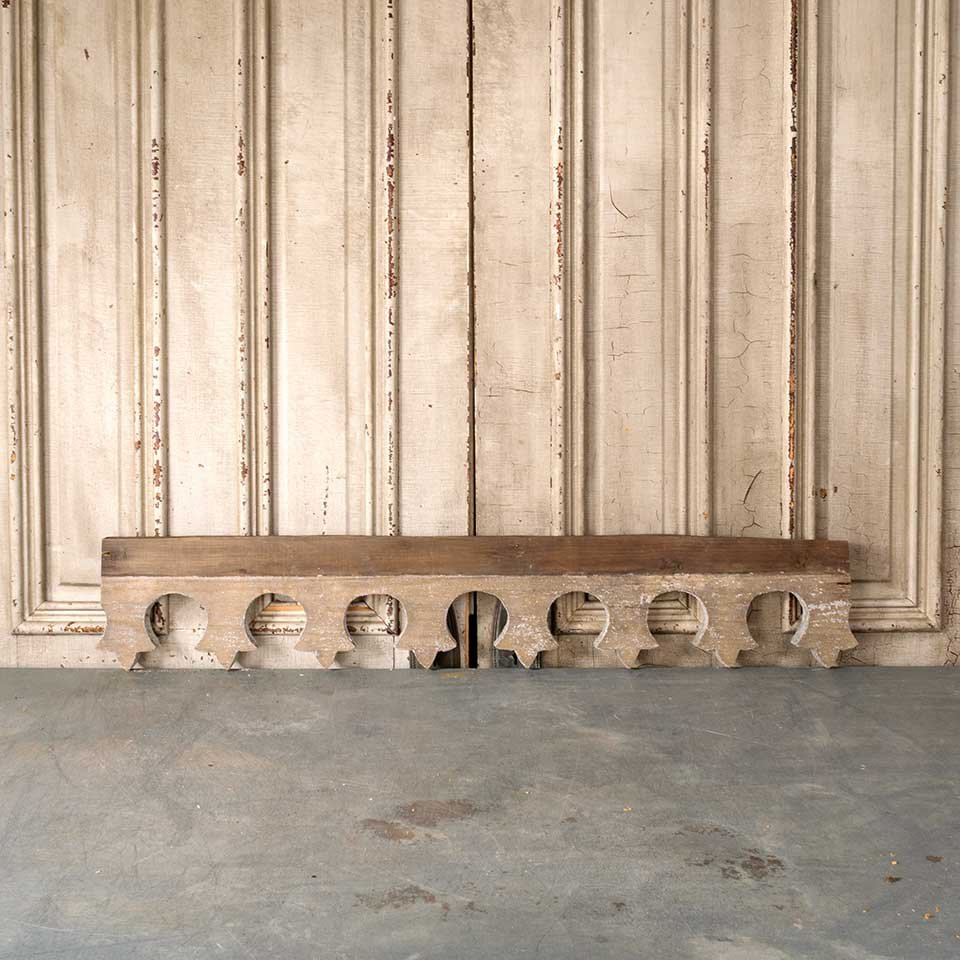 47x8 Antique Wood Porch Fretwork Spandrel image 5