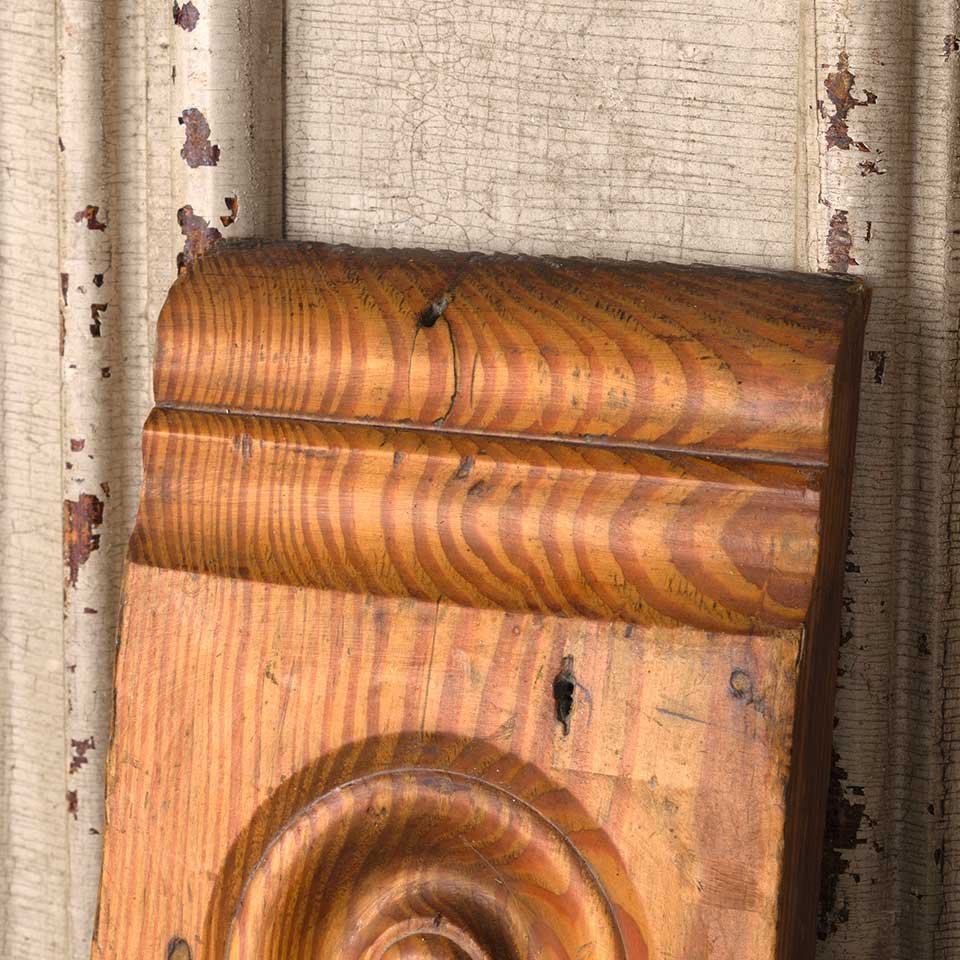 6x8 Antique Wood Rosette Interior Trim Block image 3