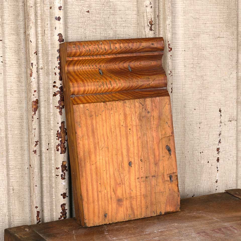 Antique Wood Interior Door Plinth Trim Block image 2