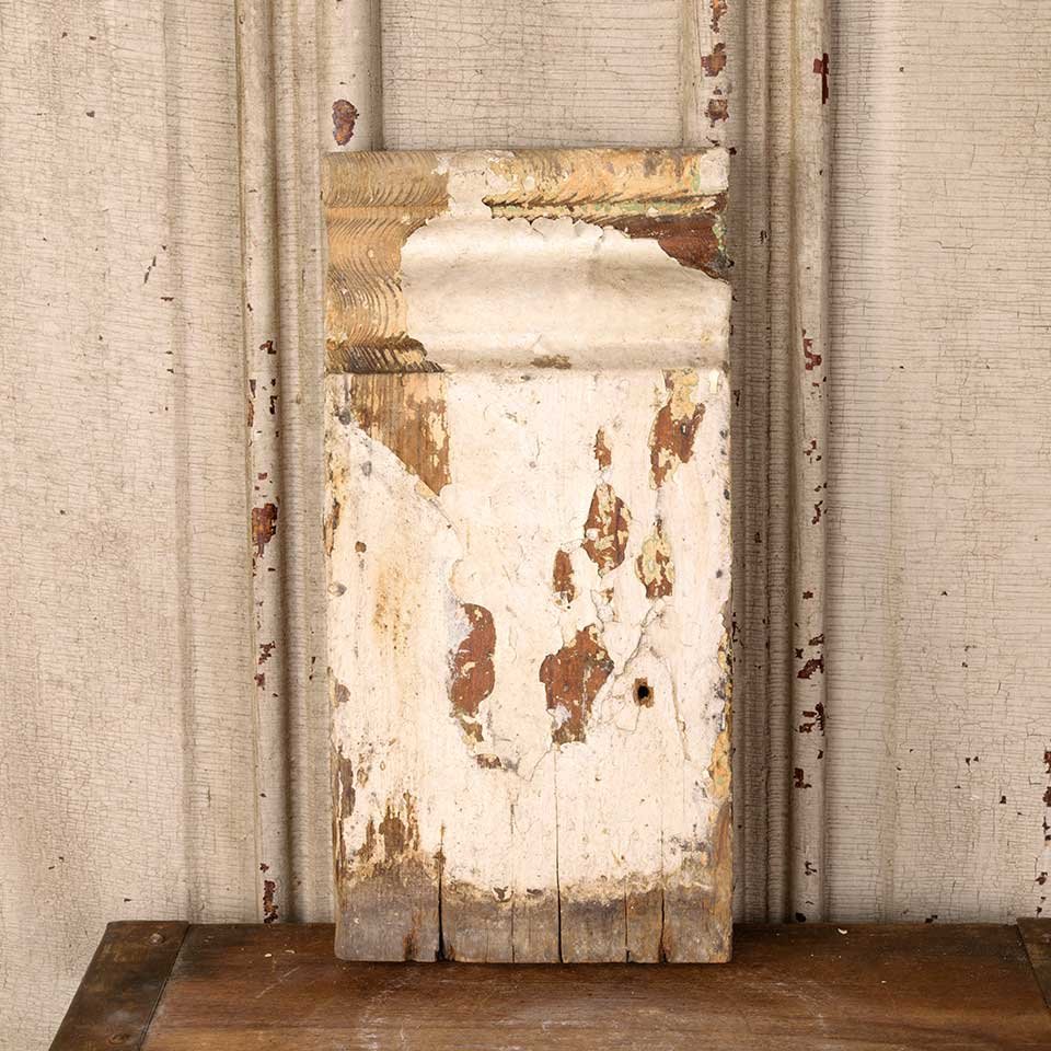 Antique Wood Interior Door Plinth Trim Block image 1