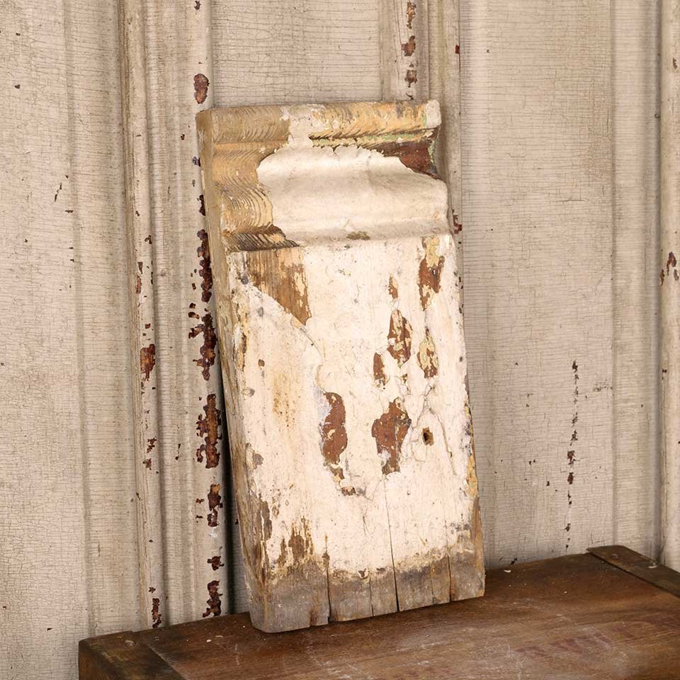 Antique Wood Interior Door Plinth Trim Block image 2