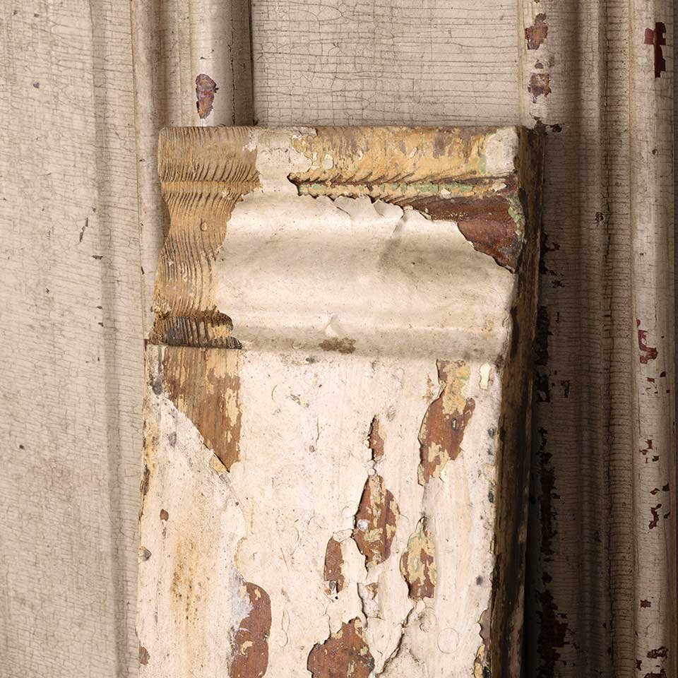 Antique Wood Interior Door Plinth Trim Block image 3