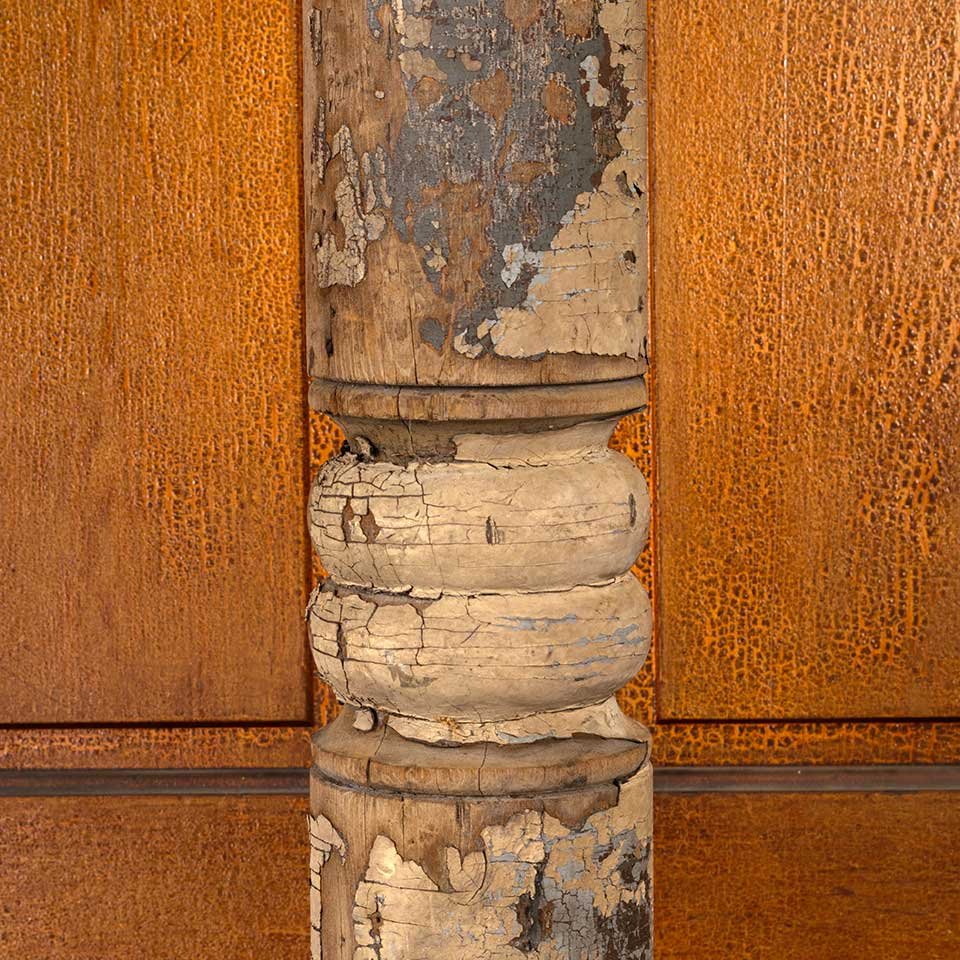 6x6x96 Antique Victorian Wood Porch Post image 3