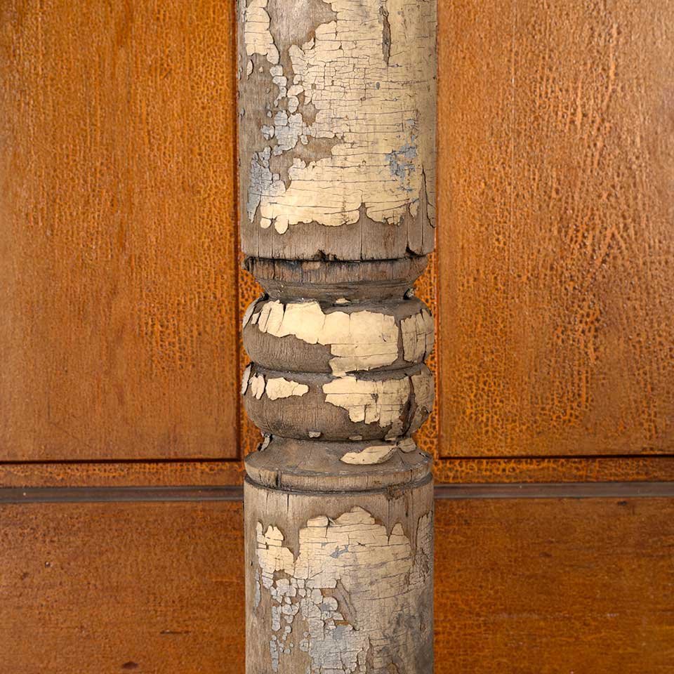 6x6x88 Antique Victorian Wood Porch Post image 6