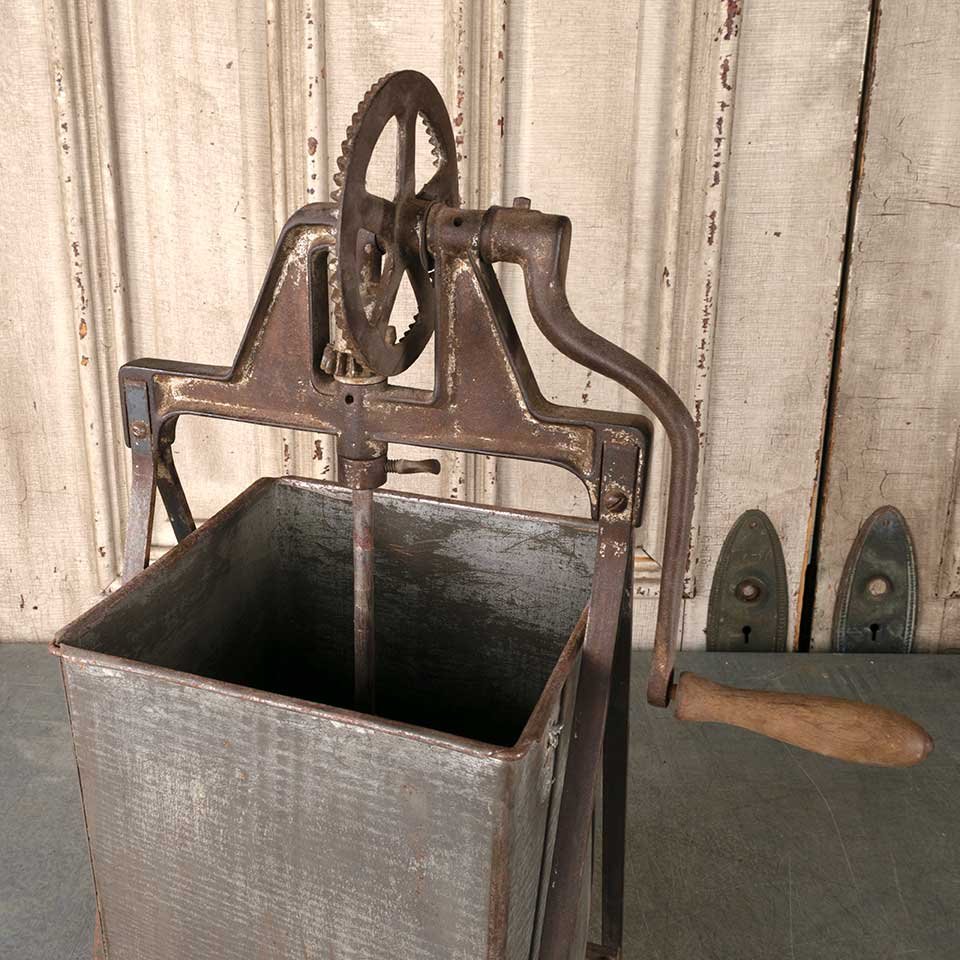 Antique Metal & Wood Butter Churn image 4
