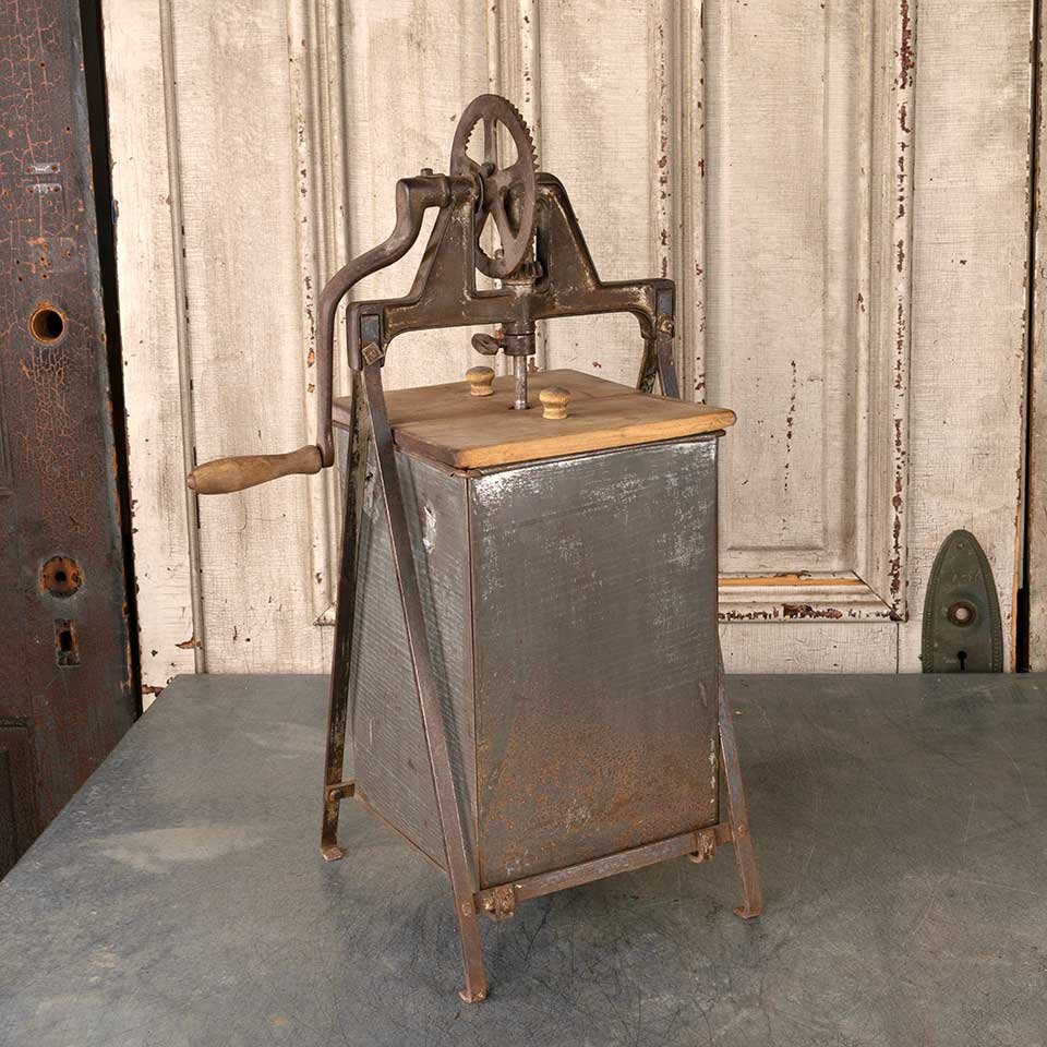 Antique Metal & Wood Butter Churn image 5