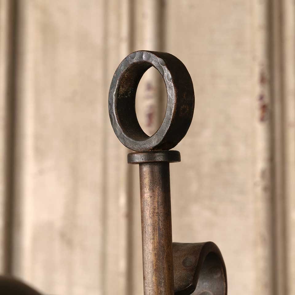 23" Antique Wrought Iron Table Lamp image 7