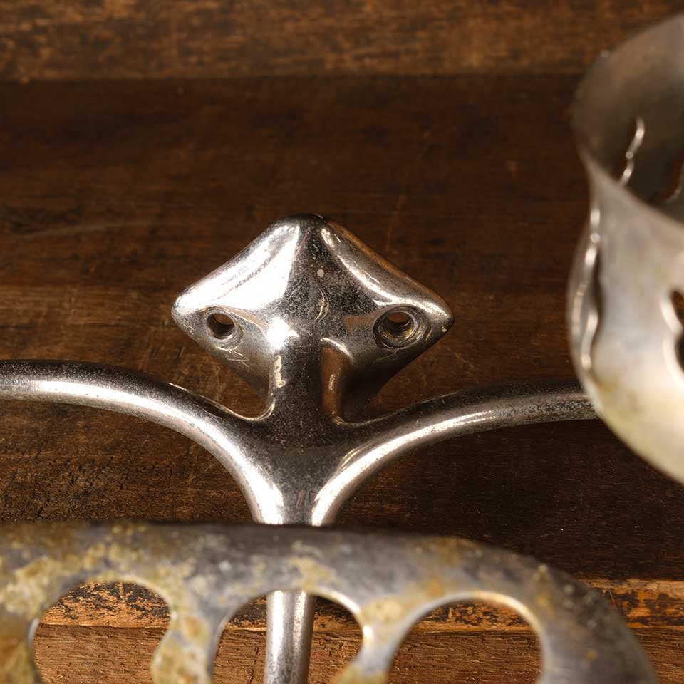 Antique Nickel Soap Dish & Cup Holder image 3