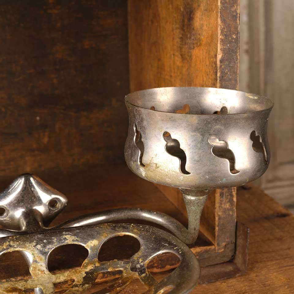 Antique Nickel Soap Dish & Cup Holder image 4