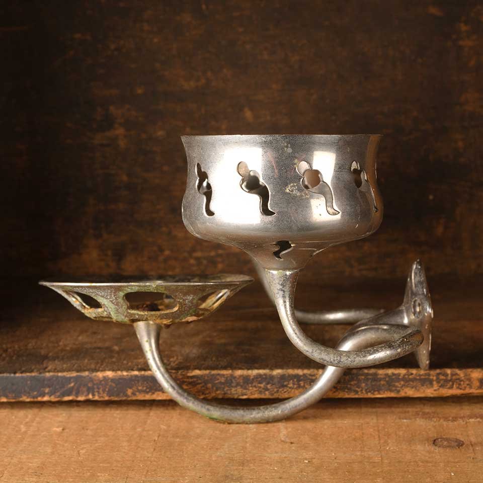 Antique Nickel Soap Dish & Cup Holder image 6