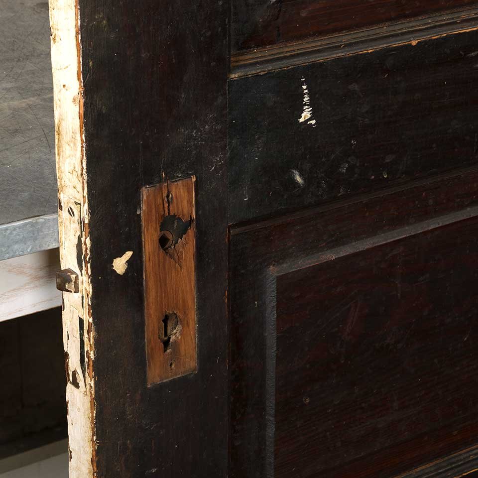 30x78 Antique 5 Panel Wood Interior Door image 5