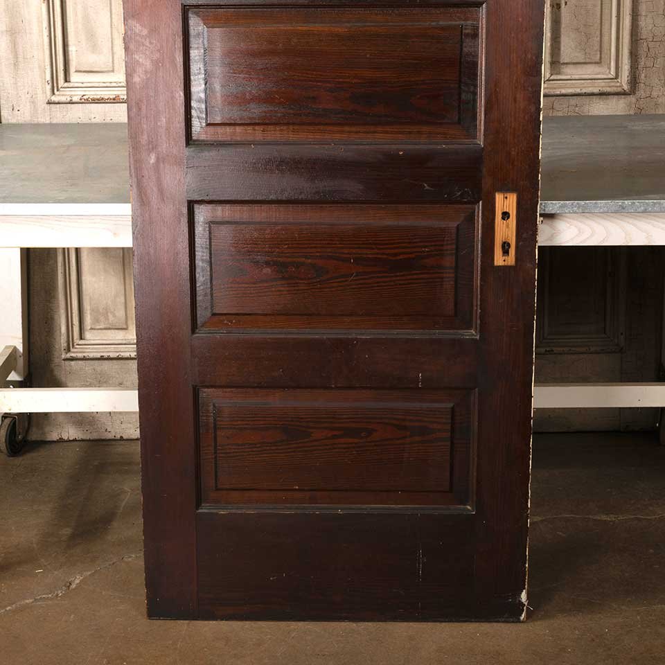 30x79 Antique 5 Panel Wood Interior Door image 3